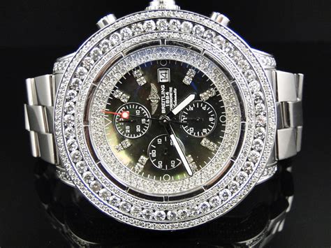 super avenger breitling diamond watch replica|pre owned breitling avenger watch.